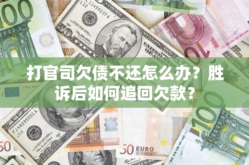武汉打官司欠债不还怎么办？胜诉后如何追回欠款？