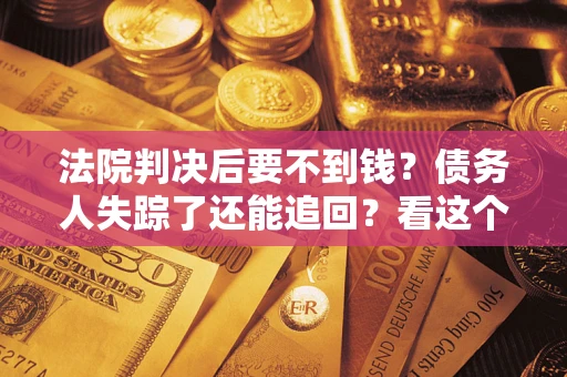 武汉法院判决后要不到钱？债务人失踪了还能追回？看这个方法！
