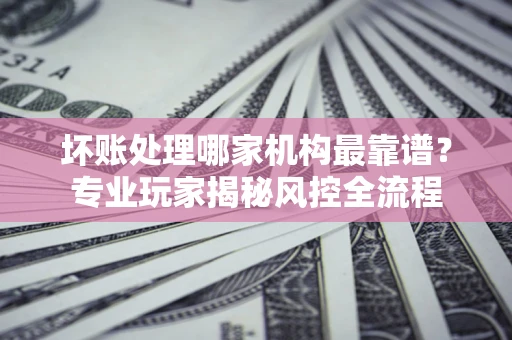 武汉坏账处理哪家机构最靠谱？专业玩家揭秘风控全流程