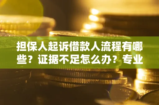 武汉担保人起诉借款人流程有哪些？证据不足怎么办？专业律师解答