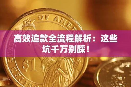 武汉高效追款全流程解析：这些坑千万别踩！