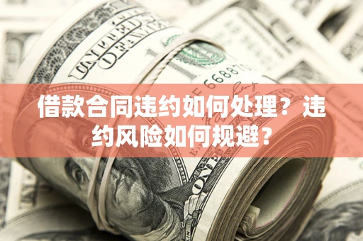 武汉借款合同违约如何处理？违约风险如何规避？