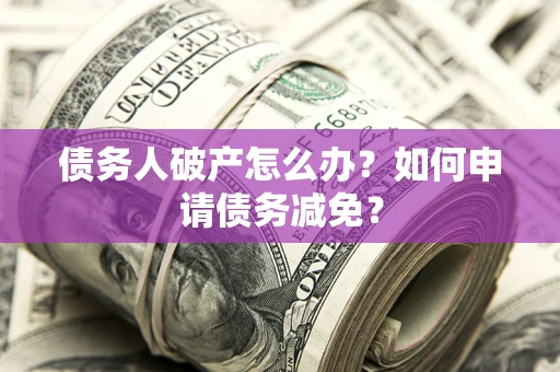 武汉债务人破产怎么办？如何申请债务减免？