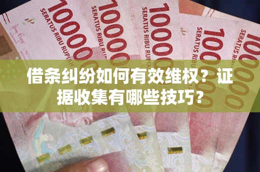 武汉借条纠纷如何有效维权？证据收集有哪些技巧？