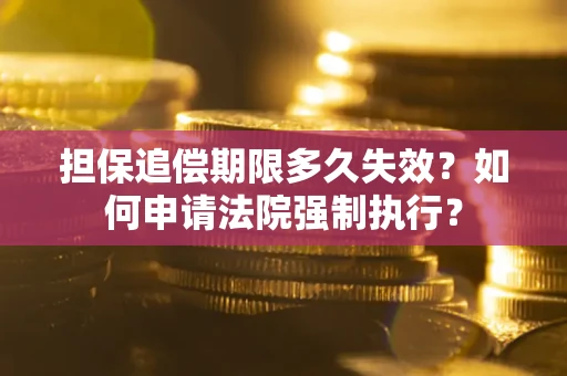 武汉担保追偿期限多久失效？如何申请法院强制执行？