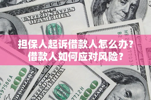 武汉担保人起诉借款人怎么办？借款人如何应对风险？