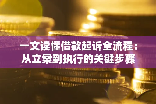 武汉一文读懂借款起诉全流程：从立案到执行的关键步骤
