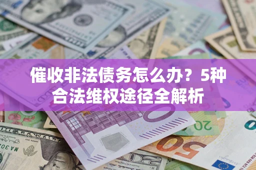 武汉催收非法债务怎么办？5种合法维权途径全解析