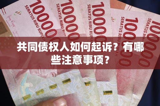 武汉共同债权人如何起诉？有哪些注意事项？