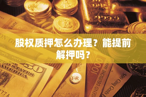 武汉股权质押怎么办理？能提前解押吗？