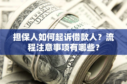 武汉担保人如何起诉借款人？流程注意事项有哪些？
